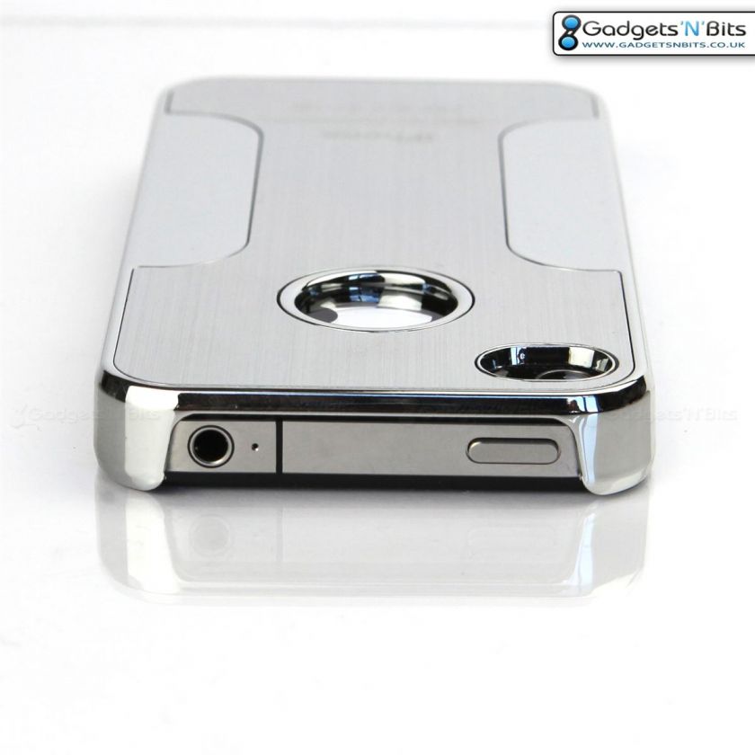 METAL SILVER / SILVER CHROME BUMPER BLAZE Case Cover for Apple iPhone 