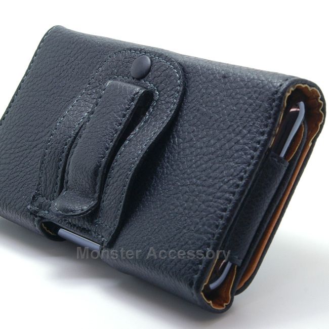 Leather Horizontal Pouch Belt Clip Holster Case For Samsung Galaxy 