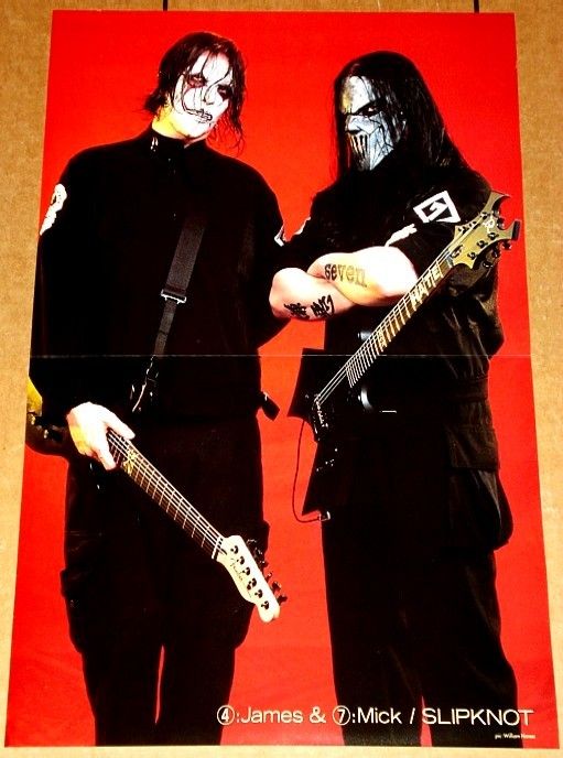 SLIPKNOT MICK THOMSON JIM ROOT BC RICH TRIBUTE POSTER  