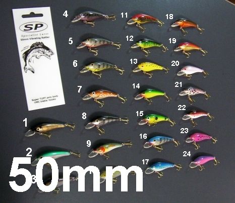 3x 50mm BREAM BASS TROUT LURE for spin fishing rod,reel  