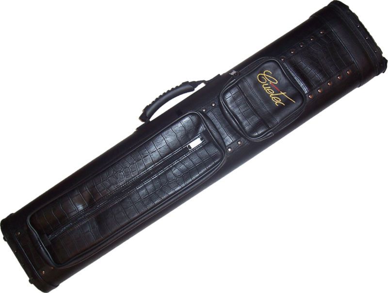 Cuetec Q Safe 3x6 Pool/Billiard Cue Case Black Croc NEW  