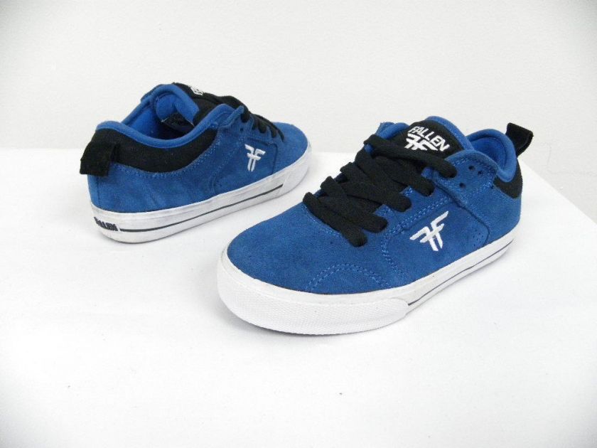 Fallen Skate Kid Clipper DK Grey Purple Royal BlK Size 1 Tenis 