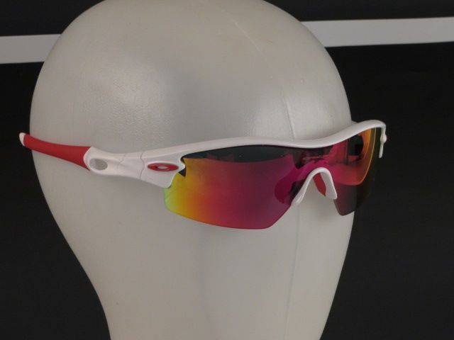 Oakley Radar Path White Frame & Red Iridium Polarized Lens Sunglasses 