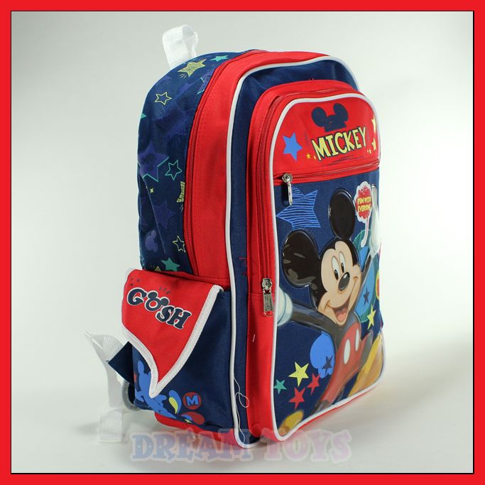   Mouse Fun 16 Backpack   Book Bag School Boys 875598506643  