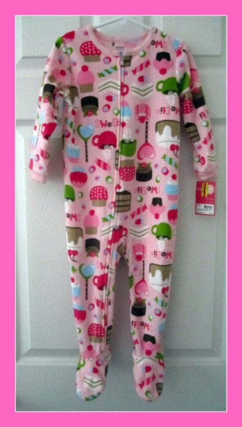 NEW GIRLS TODDLER FOOTED PAJAMAS BLANKET SLEEPER CARTERS, JUMPING 