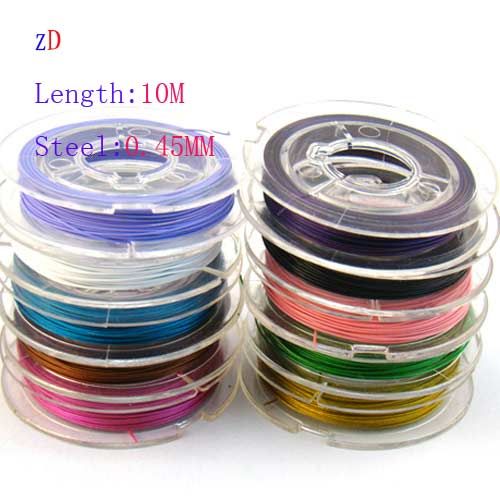 X322x Lots 10 Rolls Jewelry Findings Beading Steel Wire  