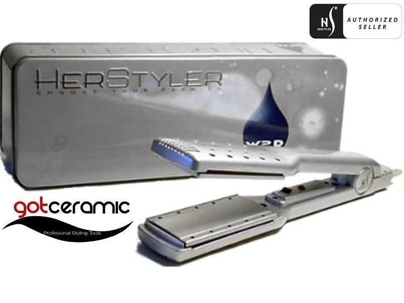 HerStyler Wet to Dry Straightener Silver  