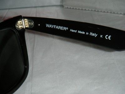 RAY BAN 2140 901 SHINY BLACK WAYFARER SIZE 50MM 805289126577  