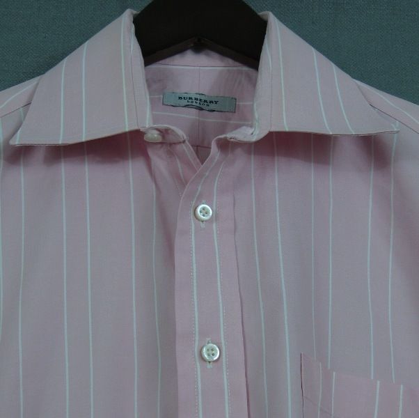 Burberry, London, sprd collar brrl cuff shirt, 15/33.5  