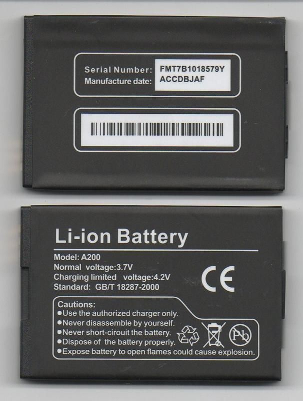 NEW BATTERY FOR CALCOMP A200 ZTE A210 CAPTR 2 CRICKET  