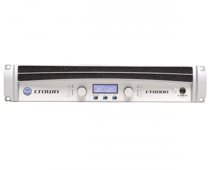 CROWN ITECH IT 8000 POWER AMP   CERTIFIED MANUFACTURE REFURB   FREE 