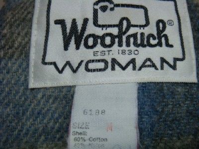 VINTAGE WOOLRICH WOOL LINNING 60/40 MOUNTAIN PARKA SZ WOMENS MEDIUM 