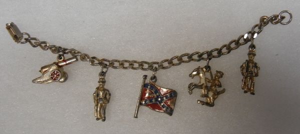   states civil war commemorative charm bracelet most likely made during