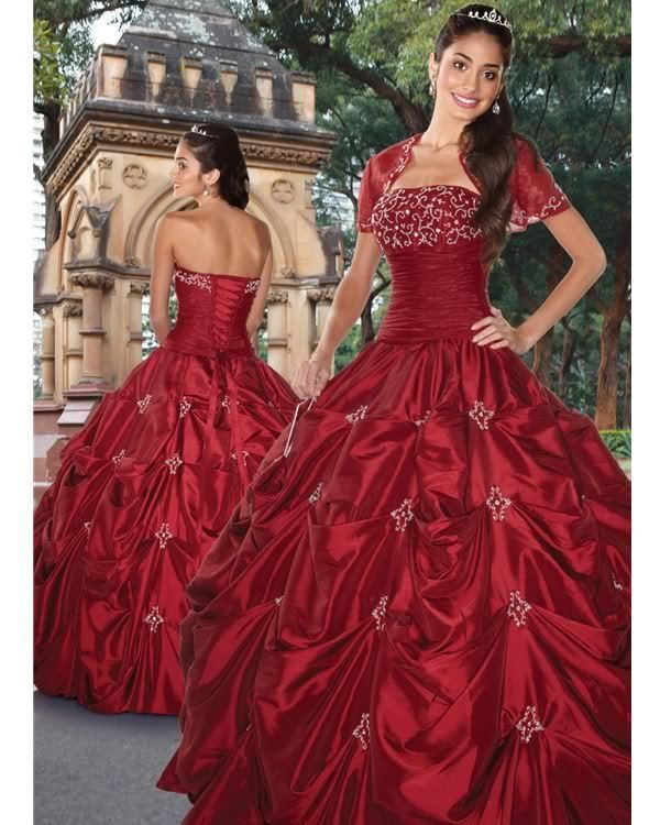 Wine Catch Up Ball Gowns /Quinceanera /Evening Dress@@  