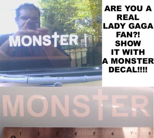 Lady GaGa MONS†ER  Decal / Sticker (International)  