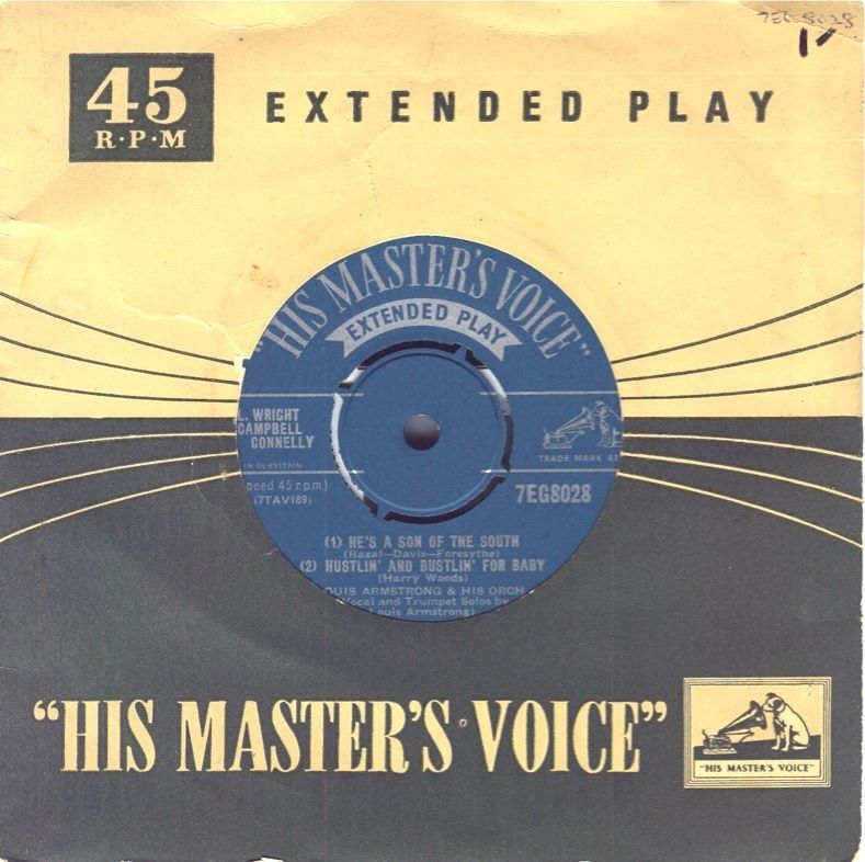 Louis Armstrong and his Orchestra on HMV 7EG8028 (Eng.)  