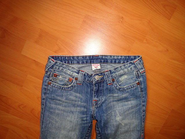 TRUE RELIGION BOBBY HINDU BUDDHA REAR FLAP POCKET FLARE JEANS 29 x 32 