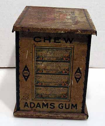 Vintage Adams California Fruit Chewing Gum Tin  6  