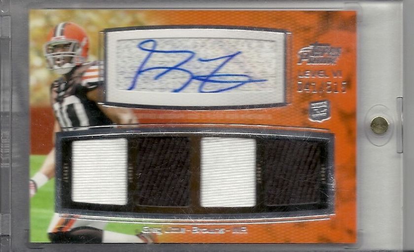 2011 Topps Prime Quad JERSEY RC AUTO GREG LITTLE TOP PROSPECT WR /515 