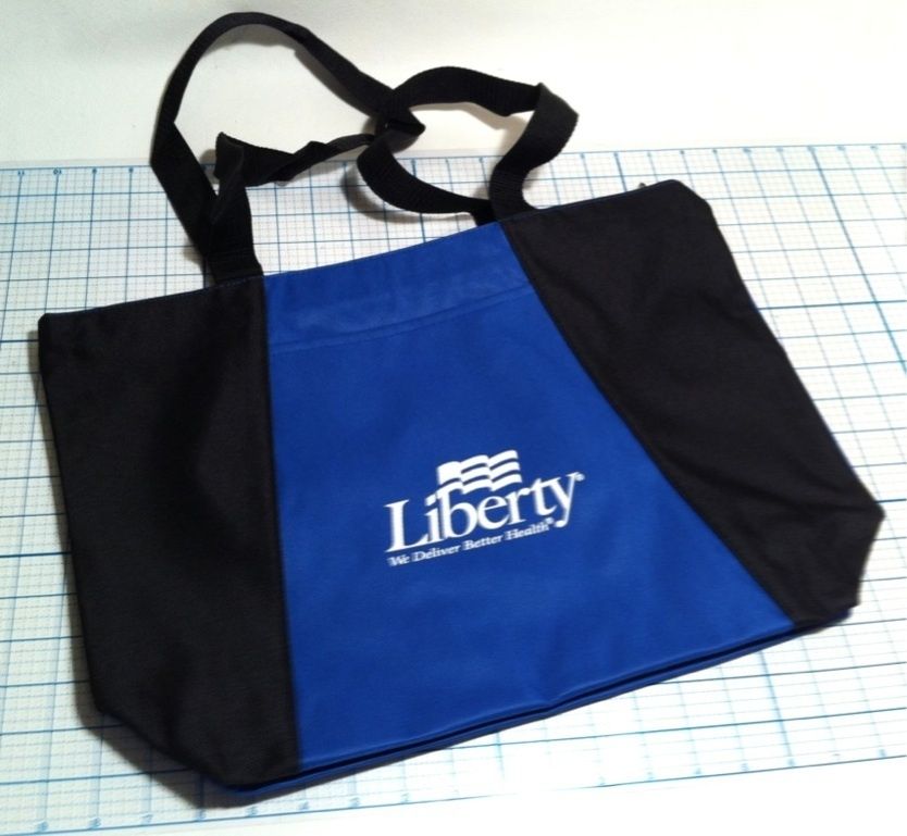 NEW 18X12 HEAVY DUTY NYLON CANVAS TOTE BAG WITH ZIPPER  