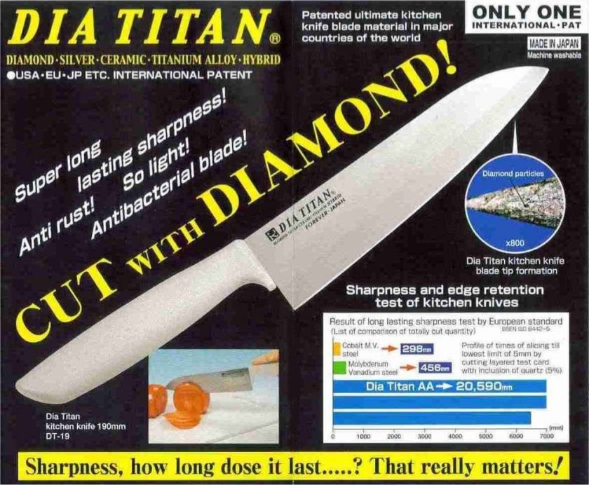 Forever Dia Titan Kitchen Knife 16cm Diamond Titanium  