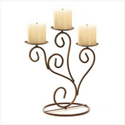 MULTI LEVEL PILLAR CANDELABRA WEDDING CENTERPIECE  