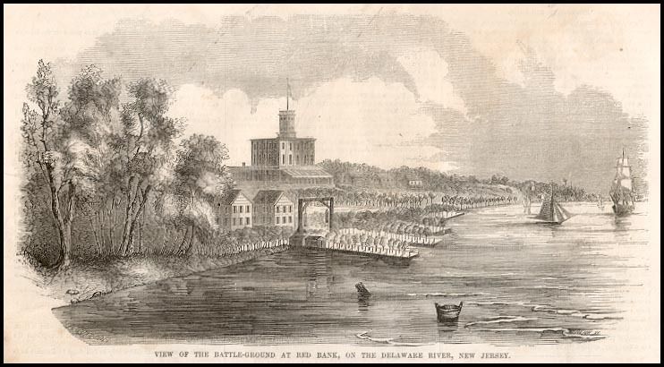 RED BANK NEW JERSEY Battle Ground Delaware River 1853  