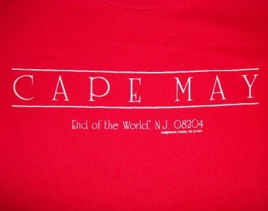 Vtg 1982 CAPE MAY T SHIRT retro 80s indie emo punk SOFT  