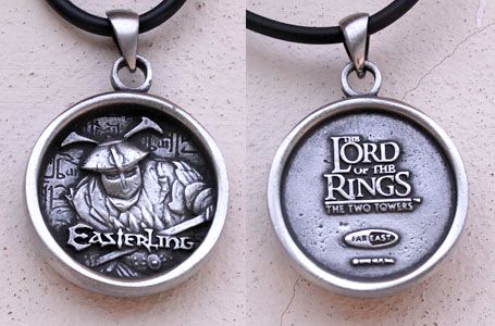 Easterling Lord Of The Ring Pewter Pendant w Necklace  