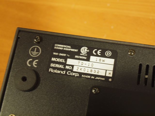 Roland TD 10 EXPANDED TDW 1 Drum Module Brain TD10 20 12 9 8 7 6V 5 4 