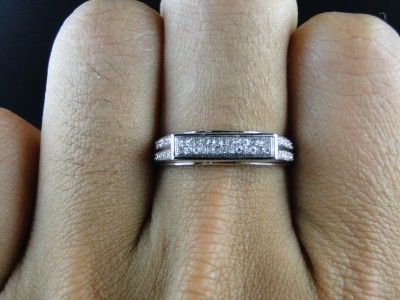 10K WEDDING BAND ENGAGEMENT DIAMOND TRIO SET .75 CT  