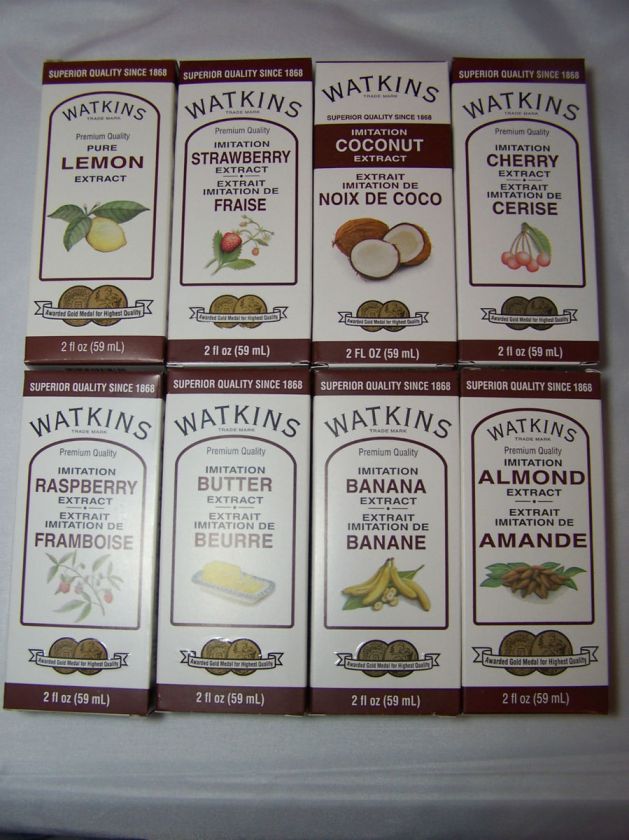 Watkins Gourmet Extracts 8 Flavor Choices New  