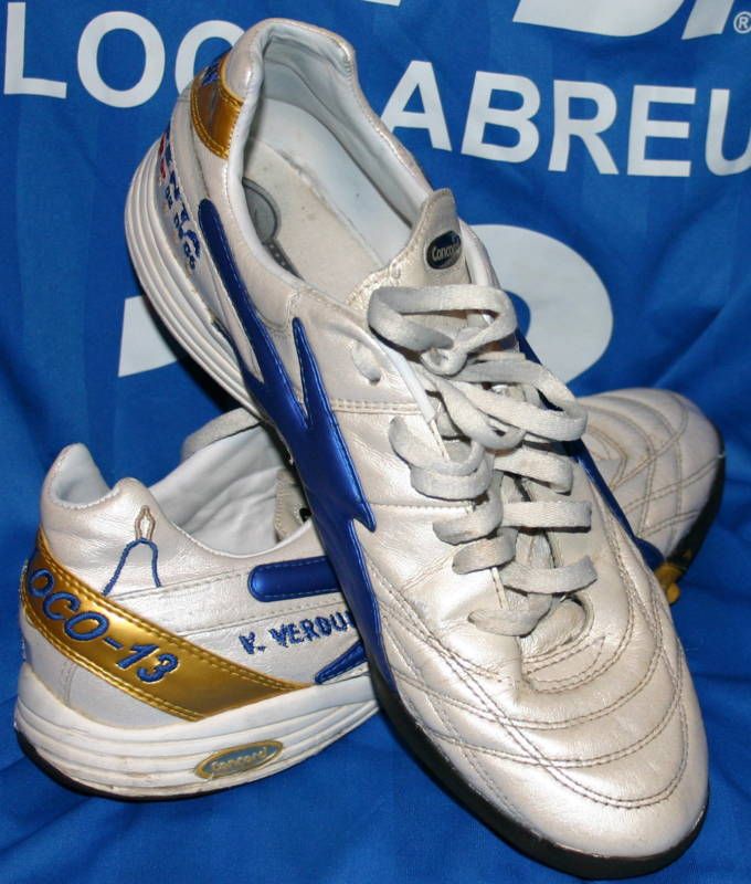 WOW UNIQUE LOCO ABREU URUGUAY HERO WORN TRAINING BOOTS  