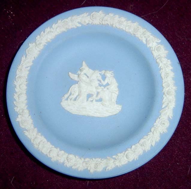 Vintage Jasperware Plate   back is encised Wedgwood, Made in England