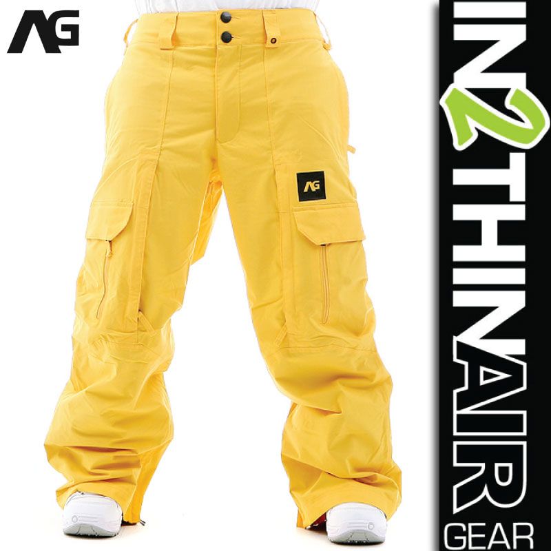 NEW MENS ANALOG ASSET SNOWBOARD/SKI PANTS CORP YELLOW/ XL XXL  