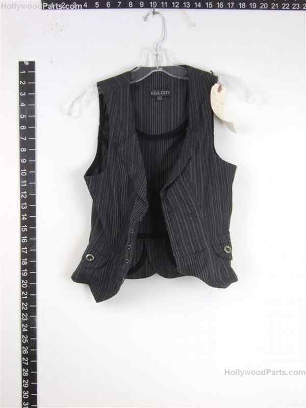 BANDSLAM (ALYSON MICHALKA) KILL CITY PINSTRIPE VEST  