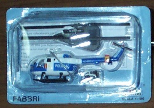 Italeri Helicopter Bolkow BO 105 Policia 1/100 Diecast  