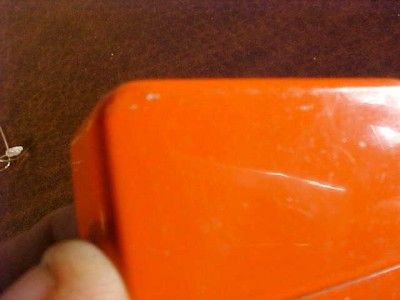 Vtg RARE Neff & Co. NY Bright ORANGE Lighter Works NR  