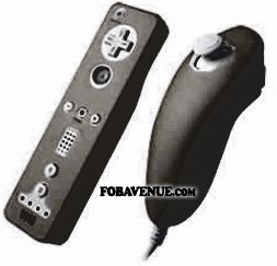 BLACK Wii CONTROLLER REMOTE NUNCHUCK NUNCHUK COVER SKIN  