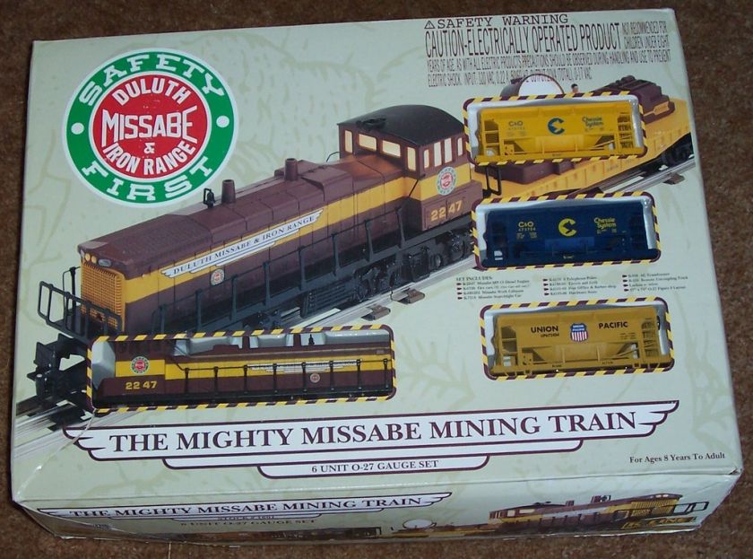 New K Line K 1601 Mighty Missabe Mining Train set  