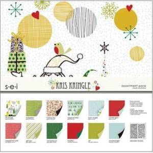 SEI 12 X12 ASSORTMENT PACK ~ KRIS KRINGLE  