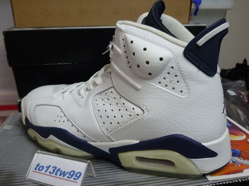 2000 JORDAN 6 VI Retro WHITE MIDNIGHT NAVY SZ 10.5 DS 1  