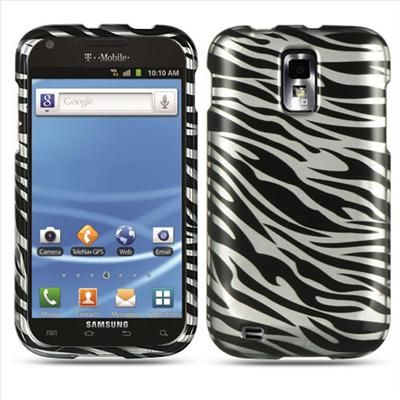 White Zebra Hard Cover Case For Samsung Galaxy S II 2 T989 T Mobile w 