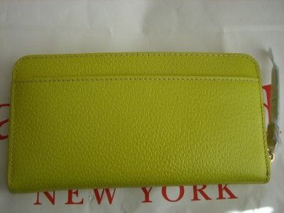 Kate Spade WELLESLEY NEDA Yellow Leather Wallet $195