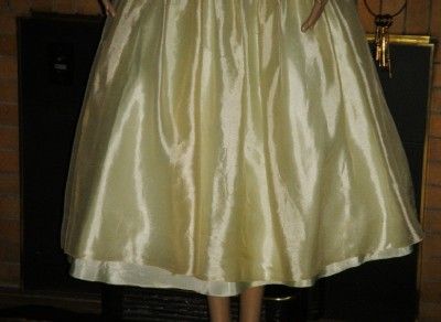   Pale Mint Green Taffeta & Chiffon Formal Dress,Bolero & Arm Gloves