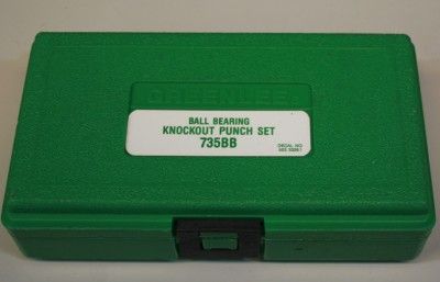 Greenlee Ball Bearing Knock Out & Punch Set 735BB  