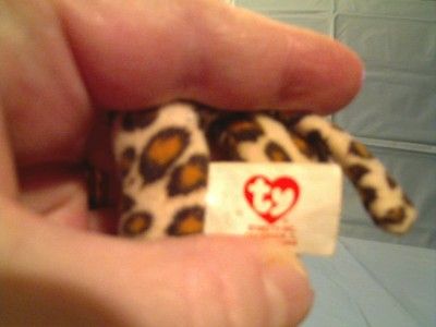 This MCDONALDS TY 1993 TEENIE BEANIE BABY FRECKLES LEOPARD is in VERY 