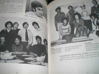 MEMORABILIA 1971 NEWARK STATE COLLEGE UNION NJ YEARBOOK  