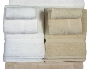 60 (5 DZ) LARGE BEIGE COTTON HOTEL WASH CLOTHS PREMIUM*  