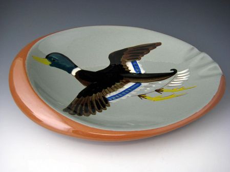 STANGL Ashtray Pottery DUCK 3926B ~ Wildlife, Birds ~ Made in the U.S 